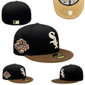 Chicago White Sox 2003 All-Star Game Hat with Brown Brim and Beige Undervisor – Black